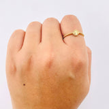 Anillo Trebol Dorado 1.55gr / T7 3/4 / Oro Amarillo Nac.Esp. 18K © Anillo Trebol Dorado 1.55gr / T7 3/4 / Oro Amarillo Nac.Esp. 18K ©