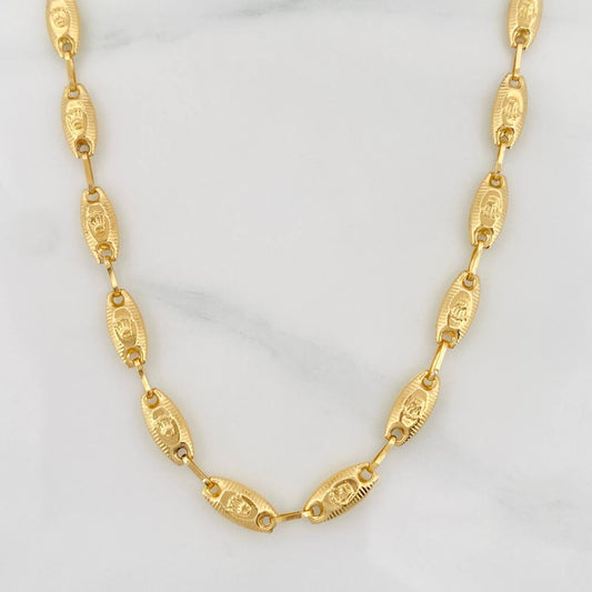 Cadena Rustica Corona 10.55g / 24 in / 4.46mm Oro Amarillo 18K