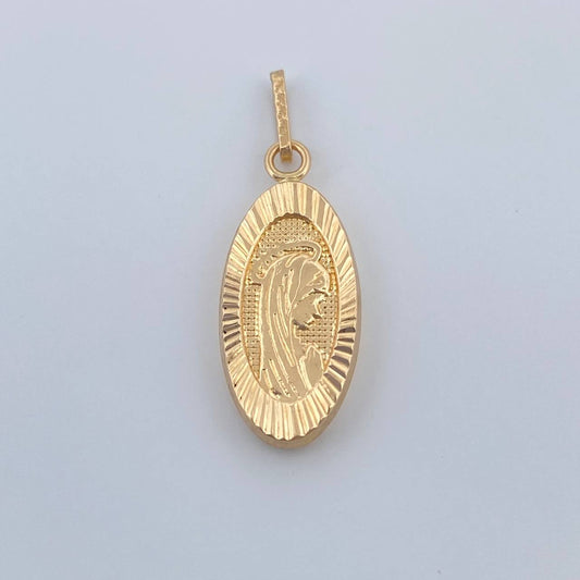 Dije Virgen Maria 1gr / 1 in / Oro Amarillo 18K &