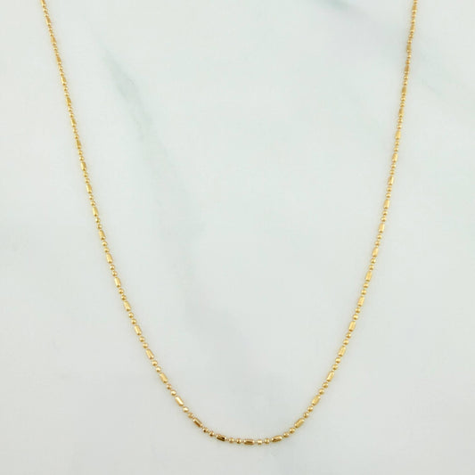 Cadena Morse 2.4 g / 19 3/4 in / 0.7 mm Oro Amarillo 18K