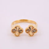 Anillo Dos trebol 2.7gr / T5 1/4 / Oro Amarillo Nac.Esp. 18K Anillo Dos trebol 2.7gr / T5 1/4 / Oro Amarillo Nac.Esp. 18K