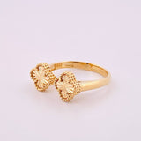 Anillo Dos trebol 2.7gr / T5 1/4 / Oro Amarillo Nac.Esp. 18K Anillo Dos trebol 2.7gr / T5 1/4 / Oro Amarillo Nac.Esp. 18K