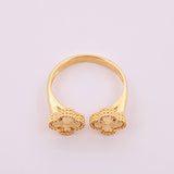 Anillo Dos trebol 2.7gr / T5 1/4 / Oro Amarillo Nac.Esp. 18K Anillo Dos trebol 2.7gr / T5 1/4 / Oro Amarillo Nac.Esp. 18K