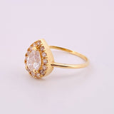 Anillo Gota 2.3gr / T6 / Oro Amarillo 18K Anillo Gota 2.3gr / T6 / Oro Amarillo 18K