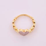 Anillo Corazon 2.75gr / T6 / Dos Oros Amarillo Blanco 18K Anillo Corazon 2.75gr / T6 / Dos Oros Amarillo Blanco 18K