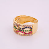 Anillo Carril Olas 4.45gr / T8 1/2 / Oro Amarillo 18K Anillo Carril Olas 4.45gr / T8 1/2 / Oro Amarillo 18K