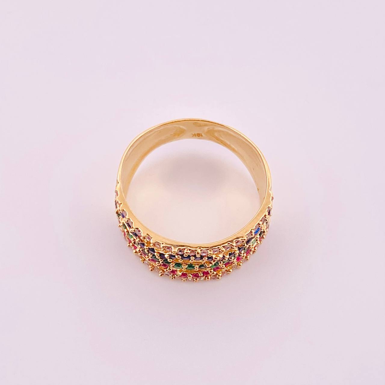 Anillo Carril Olas 4.45gr / T8 1/2 / Oro Amarillo 18K Anillo Carril Olas 4.45gr / T8 1/2 / Oro Amarillo 18K