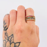 Anillo Carril Olas 4.45gr / T8 1/2 / Oro Amarillo 18K Anillo Carril Olas 4.45gr / T8 1/2 / Oro Amarillo 18K