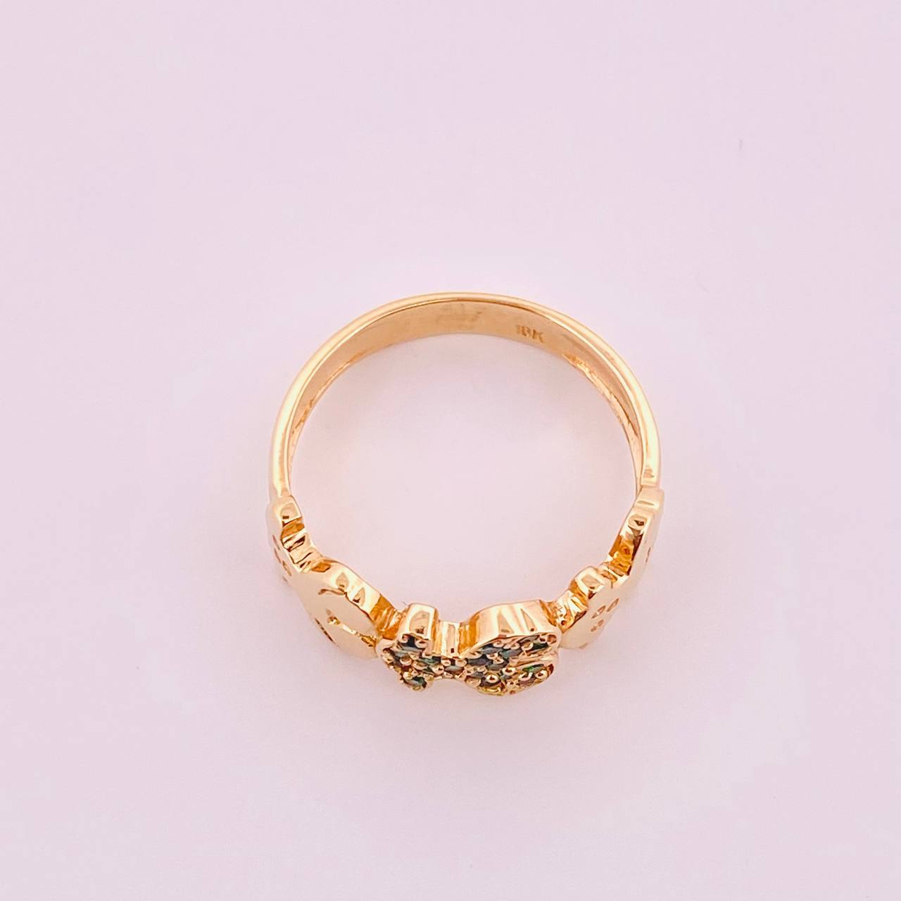 Anillo Trio Oso 2.9gr / T7 / Oro Amarillo 18K Anillo Trio Oso 2.9gr / T7 / Oro Amarillo 18K