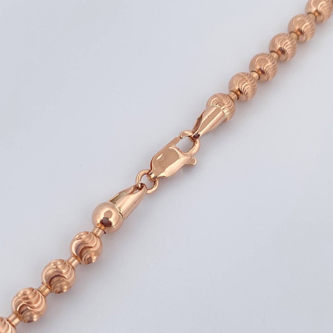 Cadena Militar 33.9gr / 26 1/2 in / 5mm Oro Rosa +3 18K % Cadena Militar 33.9gr / 26 1/2 in / 5mm Oro Rosa +3 18K %