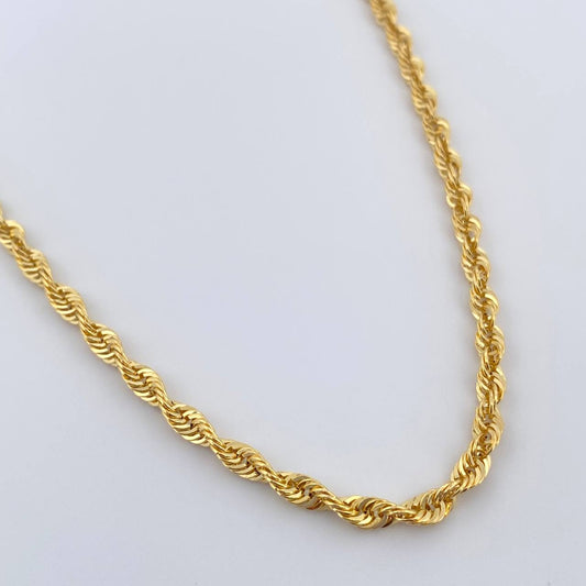 Cadena Lazo 5.05gr / 21 3/4 in / 2.7mm Oro Amarillo +3 18K %