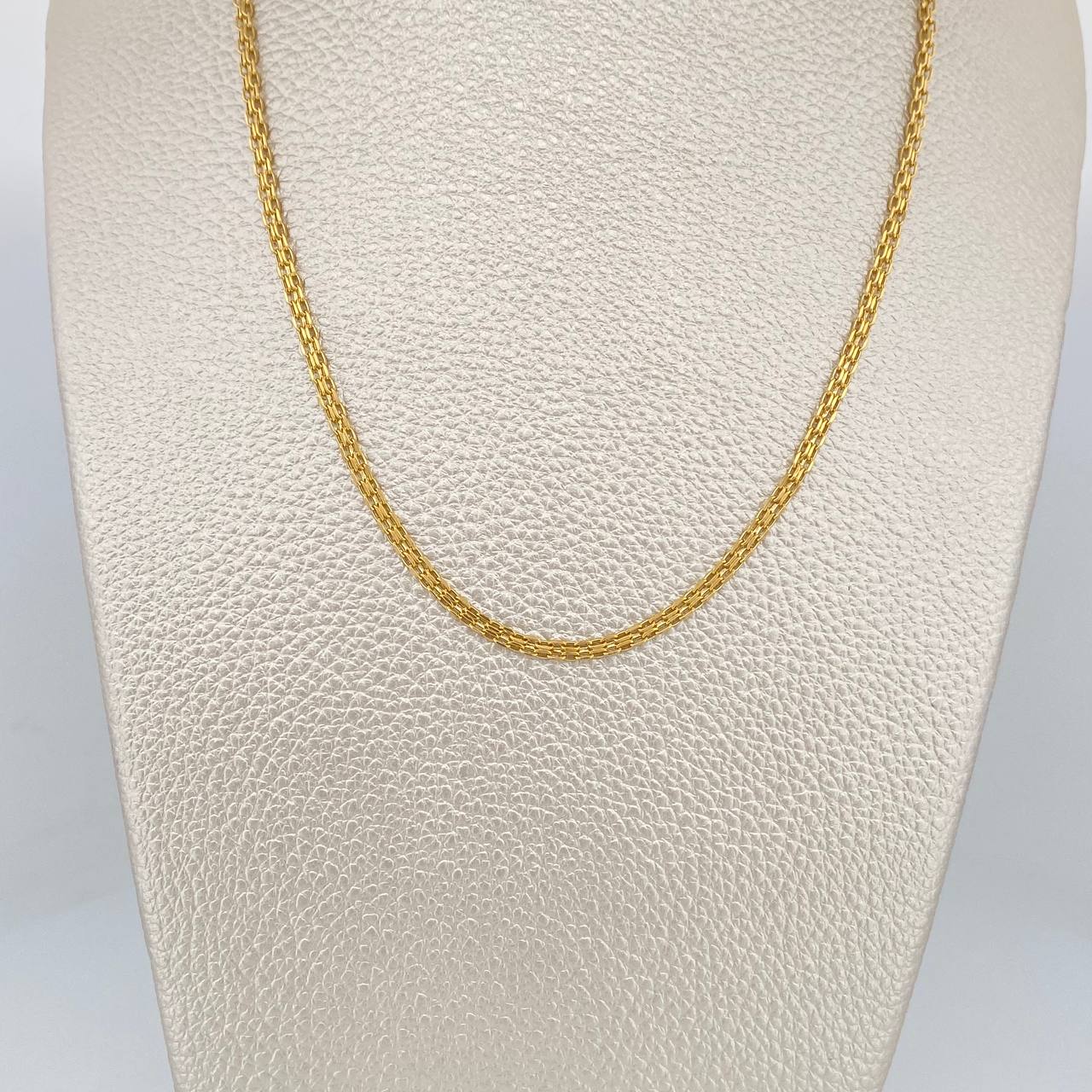 Cadena China 3.05gr / 19 3/4 in / 2.1mm Oro Amarillo +1 18K & Cadena China 3.05gr / 19 3/4 in / 2.1mm Oro Amarillo +1 18K &