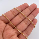 Cadena Veneciana 3.6gr / 19 3/4 in / 1.4mm Dos Oros Amarillo Blanco +3 18K % Cadena Veneciana 3.6gr / 19 3/4 in / 1.4mm Dos Oros Amarillo Blanco +3 18K %