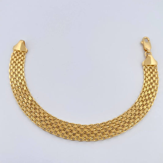 Pulso Chino 5.05gr / 6 3/4 in / 8.15mm Oro Amarillo +1 18K &