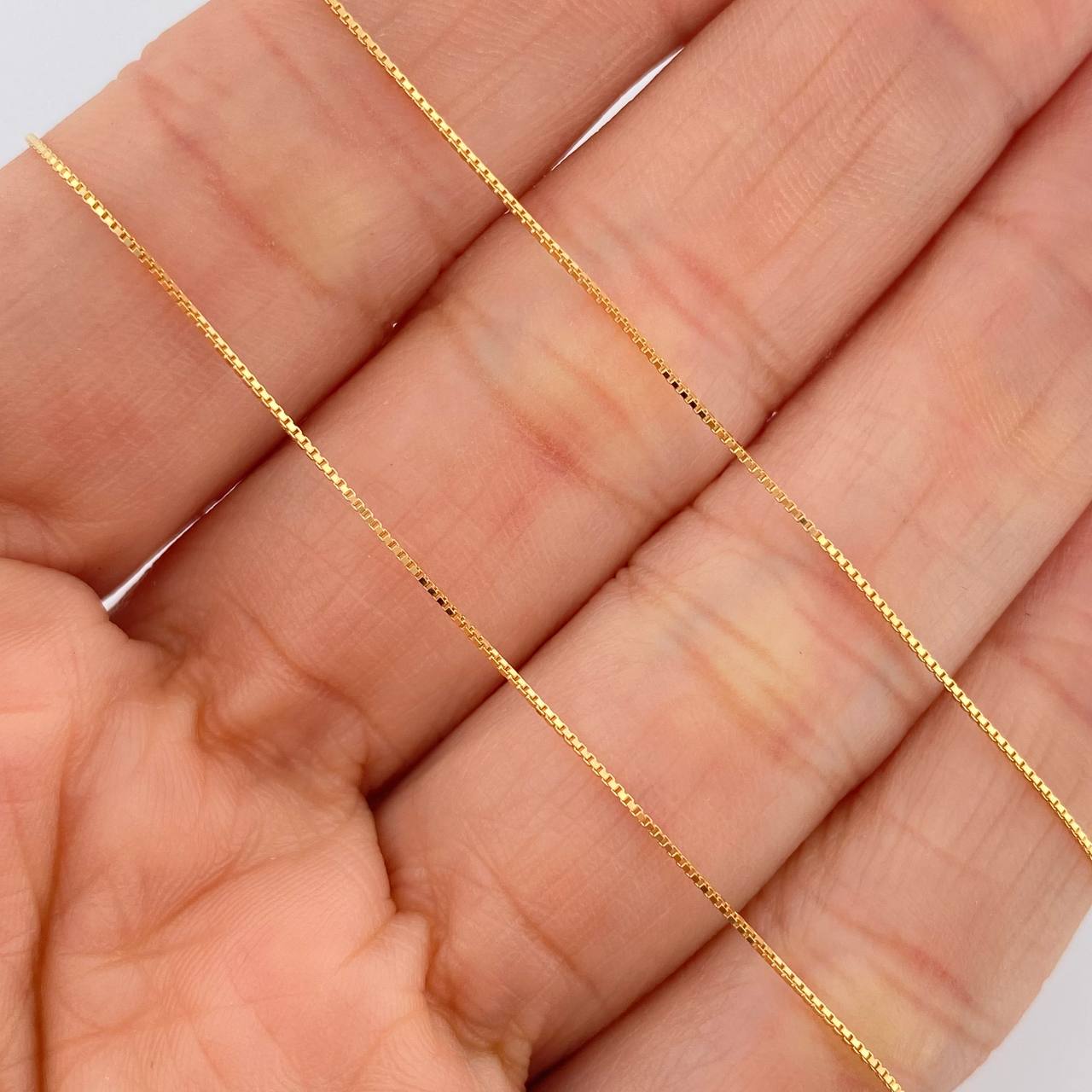 Set Cadena y Dije Veneciana + San Benito 1.75gr / 17 3/4 in / 0.7mm Oro Amarillo 18K % Set Cadena y Dije Veneciana + San Benito 1.75gr / 17 3/4 in / 0.7mm Oro Amarillo 18K %