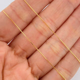 Set Cadena y Dije Veneciana + San Benito 1.75gr / 17 3/4 in / 0.7mm Oro Amarillo 18K % Set Cadena y Dije Veneciana + San Benito 1.75gr / 17 3/4 in / 0.7mm Oro Amarillo 18K %