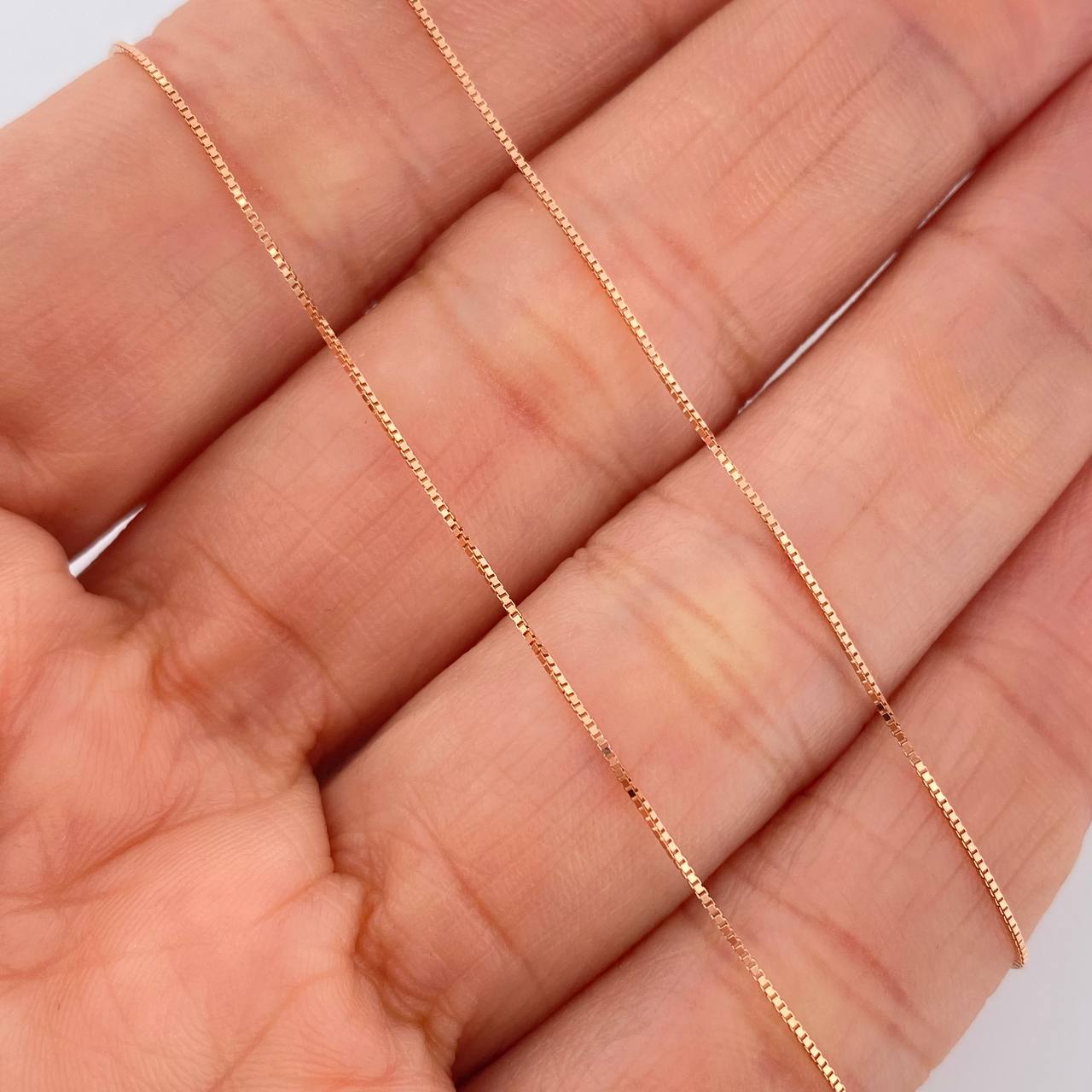 Set Cadena y Dije Veneciana + Corazon 1.45gr / 17 3/4 in / 0.6mm Oro Rosa 18K % Set Cadena y Dije Veneciana + Corazon 1.45gr / 17 3/4 in / 0.6mm Oro Rosa 18K %