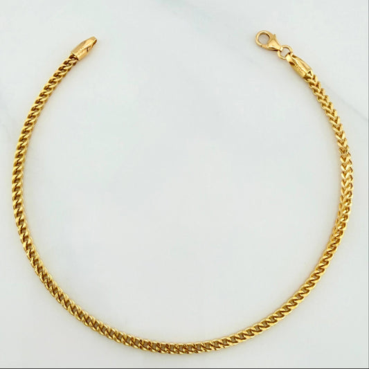 Pulso Franco 3.2 g / 8 in / 2.2 mm Oro Amarillo 18K