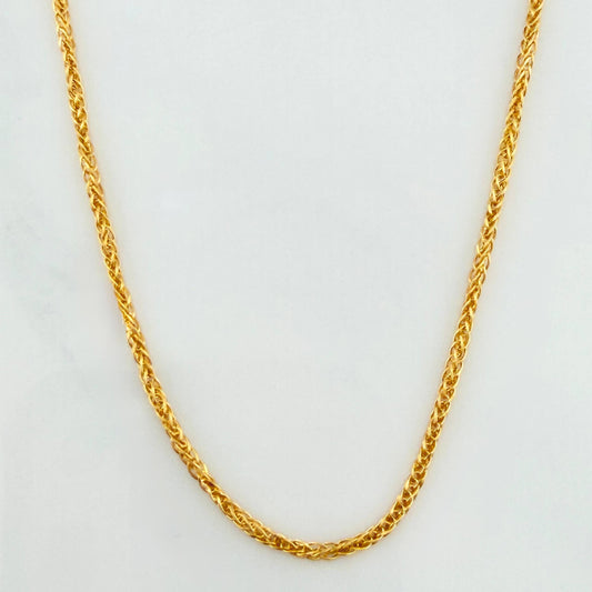 Cadena Franco 2.05 g / 23 3/4 in / 1.5 mm Oro Amarillo 18K