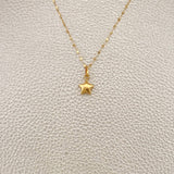 Set Cadena y Dije Flor Espejo+Estrella 0.65gr / 17 3/4 in / 0.4mm Oro Amarillo 18K $ Set Cadena y Dije Flor Espejo+Estrella 0.65gr / 17 3/4 in / 0.4mm Oro Amarillo 18K $