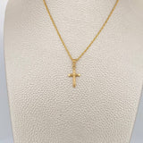 Set Cadena y Dije Lazo+Cruz 1.25gr / 15 3/4 in / 1.1mm Oro Amarillo 18K $ Set Cadena y Dije Lazo+Cruz 1.25gr / 15 3/4 in / 1.1mm Oro Amarillo 18K $