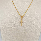 Set Cadena y Dije Lazo+Cruz 1.35gr / 15 3/4 in / 1.2mm Oro Amarillo 18K $ Set Cadena y Dije Lazo+Cruz 1.35gr / 15 3/4 in / 1.2mm Oro Amarillo 18K $