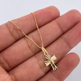 Set Cadena y Dije Veneciana+Cruz Cristo 1.6gr / 15 3/4 in / 0.57mm Oro Amarillo 18K $ Set Cadena y Dije Veneciana+Cruz Cristo 1.6gr / 15 3/4 in / 0.57mm Oro Amarillo 18K $