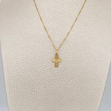 Set Cadena y Dije Veneciana+Cruz Cristo 1.6gr / 15 3/4 in / 0.57mm Oro Amarillo 18K $ Set Cadena y Dije Veneciana+Cruz Cristo 1.6gr / 15 3/4 in / 0.57mm Oro Amarillo 18K $