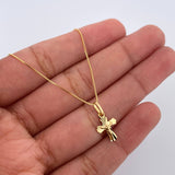Set Cadena y Dije Veneciana+Cruz Cristo 1.8gr / 17 1/2 in / 0.53mm Oro Amarillo 18K $ Set Cadena y Dije Veneciana+Cruz Cristo 1.8gr / 17 1/2 in / 0.53mm Oro Amarillo 18K $