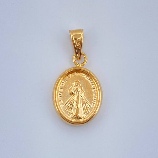 Dije Jesus de la Misericordia 0.65gr / 3/4 in / Oro Amarillo 18K %