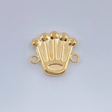 Herraje Corona 0.8gr / 1/2 in / Oro Amarillo 18K % Herraje Corona 0.8gr / 1/2 in / Oro Amarillo 18K %