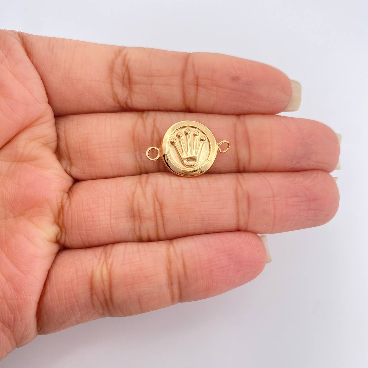 Herraje Corona 0.85gr / 1/2 in / Oro Amarillo 18K % Herraje Corona 0.85gr / 1/2 in / Oro Amarillo 18K %