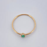 Anillo Rectangulo Esmeralda 0.9gr / T7 1/4 / Oro Amarillo 18K & Anillo Rectangulo Esmeralda 0.9gr / T7 1/4 / Oro Amarillo 18K &