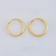 Candongas Aro 0.35 g / 1/4 in Oro Amarillo 18K
