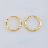Candongas Aro 0.35 g / 1/4 in Oro Amarillo 18K