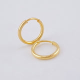 Candongas Aro 0.35 g / 1/4 in Oro Amarillo 18K