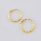 Candongas Aro 0.35 g / 1/4 in Oro Amarillo 18K