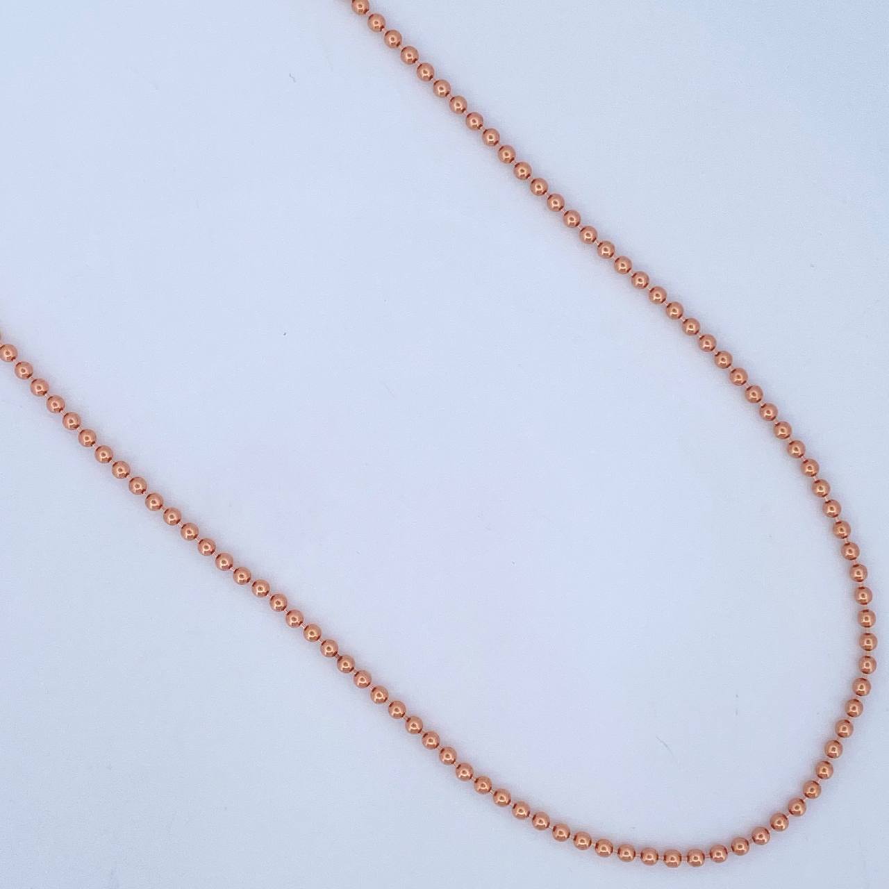 Cadena Militar 10.15gr / 24 in / Oro Rosa +3 18K &