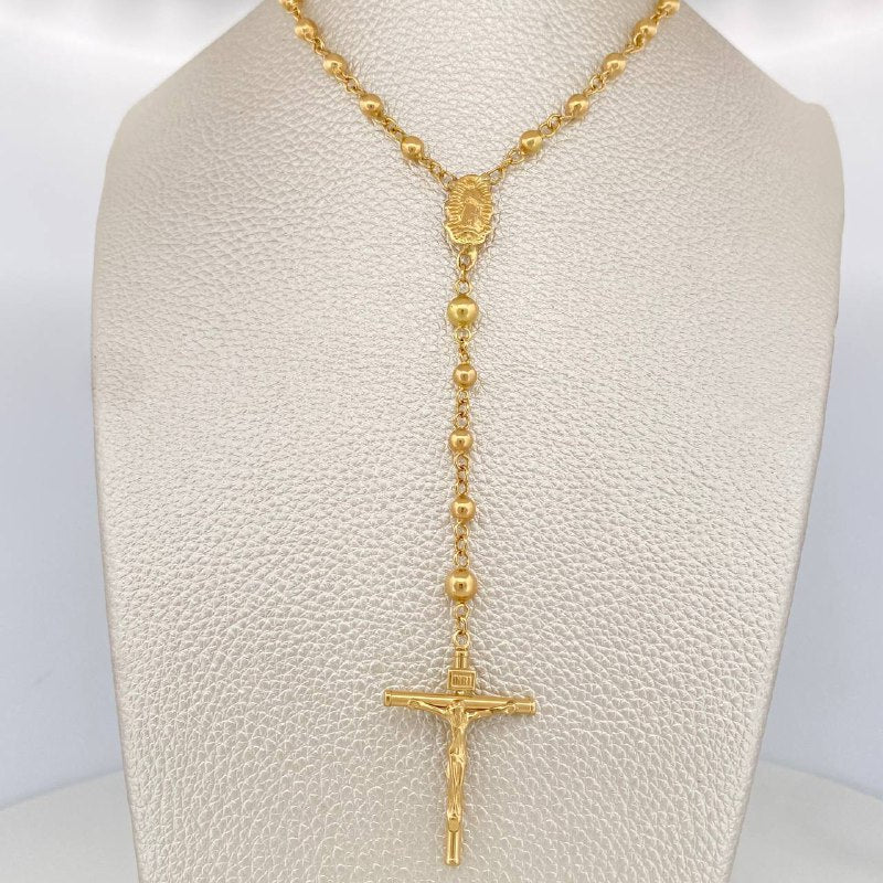 Rosario Virgen Guadalupe 15.95 g / 23 1/2 in / 4mm-5 mm Oro Amarillo 18K