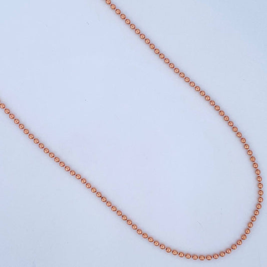 Cadena Militar 10.15gr / 24 in / Oro Rosa +3 18K &