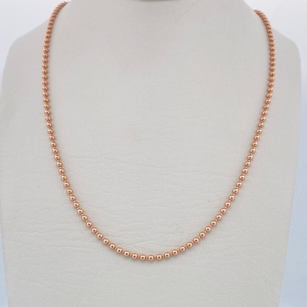 Cadena Militar 10.15gr / 24 in / Oro Rosa +3 18K &