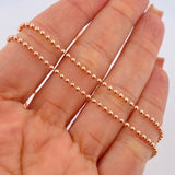 Cadena Militar 10.15gr / 24 in / Oro Rosa +3 18K &
