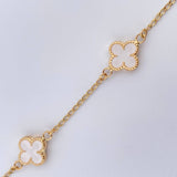 Bracelet Clover 3.6gr / 7.2in / 18K Gold &