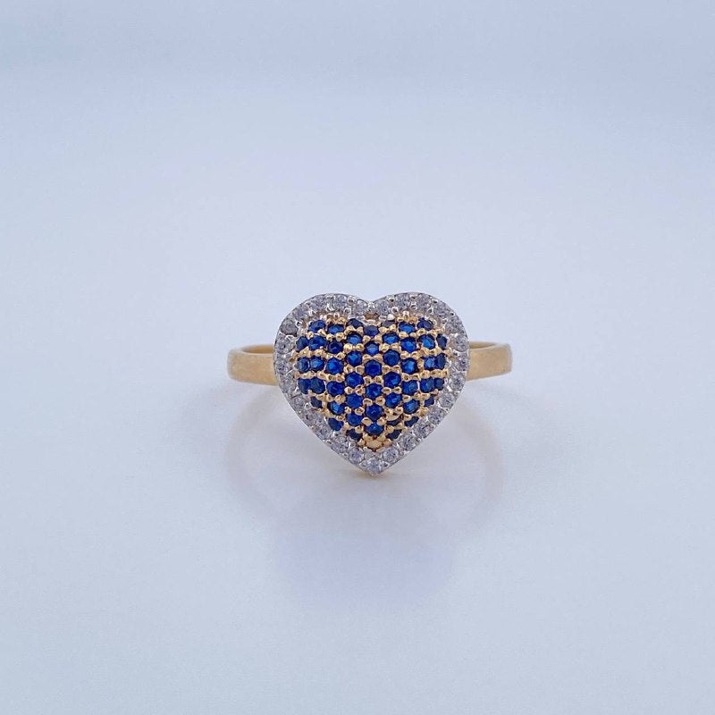Heart Ring 2.75gr / Size 6 3/4 / 18K Gold &
