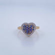 Heart Ring 2.75gr / Size 6 3/4 / 18K Gold &