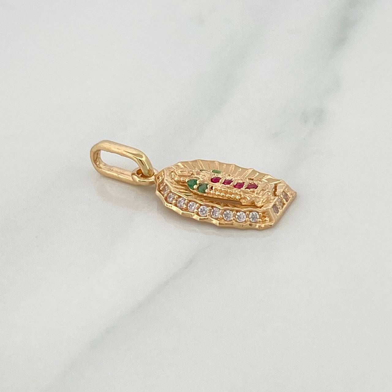 Dije Virgen De Guadalupe 1.3 g / 1/2 in Oro Amarillo 18K