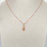 Set Cadena y Dije Veneciana + Virgen Milagrosa 1.65gr / Oro Rosa 18K (Oferta) $