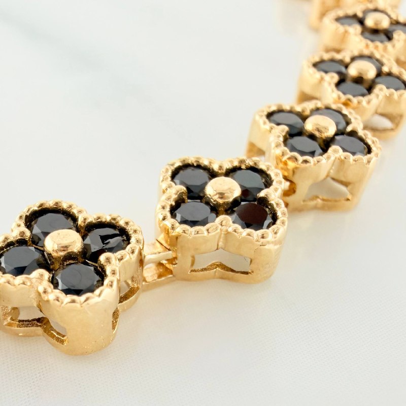 Clover Bracelet 16.1 g / 7 3/4 in / 7.6 mm Yellow Gold 18K
