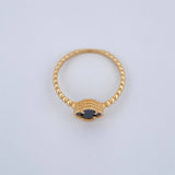 Anillo Trebol Esferas 1.95gr / T7 / Oro Amarillo Nac.Esp. 18K $