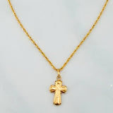 Rope Chain Set + Templar Cross Pendant / 1.35 gr / 17 3/4 in 18K Yellow Gold